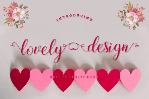 Lovely Design Font Poster 1