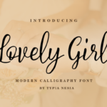 Lovely Girl Font Poster 1