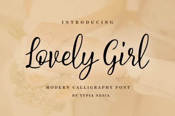 Lovely Girl Font Poster 1