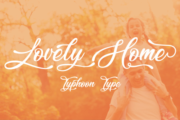 Lovely Home Font Poster 1