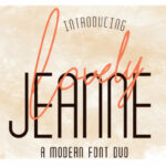 Lovely Jeanne Duo Font Poster 1