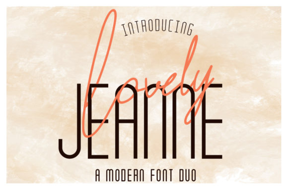 Lovely Jeanne Duo Font Poster 1