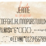 Lovely Jeanne Duo Font Poster 8