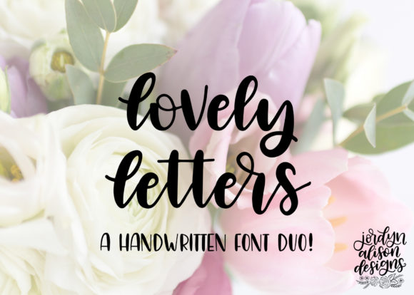 Lovely Letters Font Poster 1