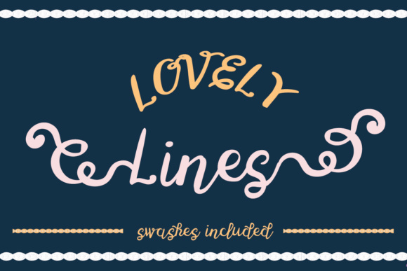 Lovely Lines Font Poster 1