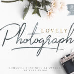 Lovely Photograph Font Poster 1