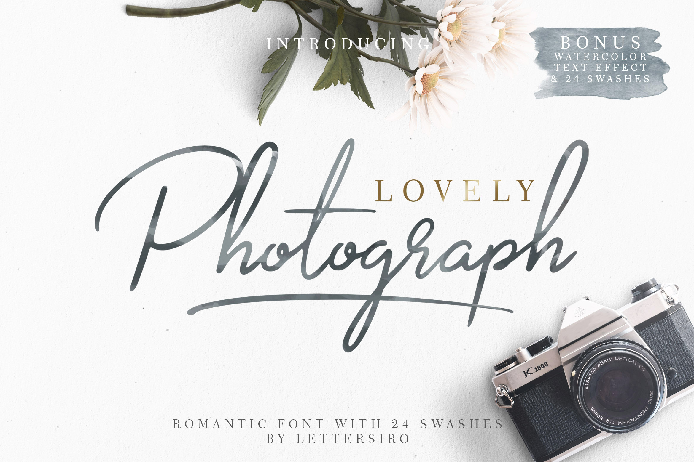 Lovely Photograph Font Poster 1