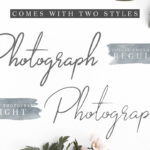 Lovely Photograph Font Poster 2