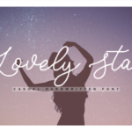 Lovely Star Font Poster 1