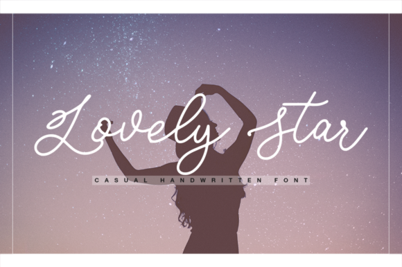 Lovely Star Font Poster 1