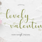 Lovely Valentine Font Poster 1