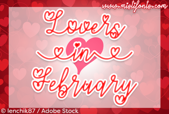 Lovers in February Font