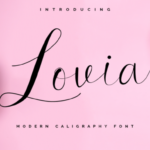 Lovia Font Poster 1