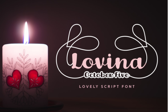 Lovina October Five Font Lovina October Five Font Poster 1