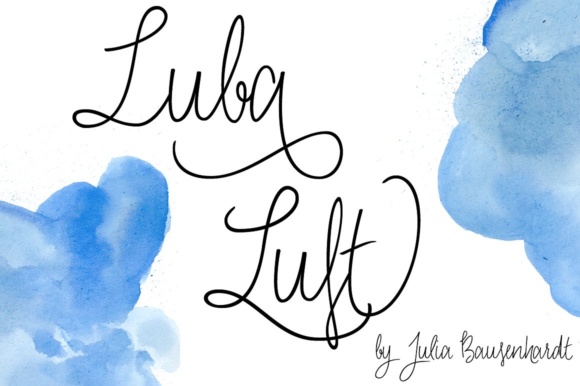 Luba Luft Font Poster 1