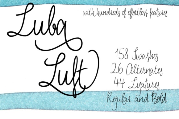 Luba Luft Bold Font Poster 1