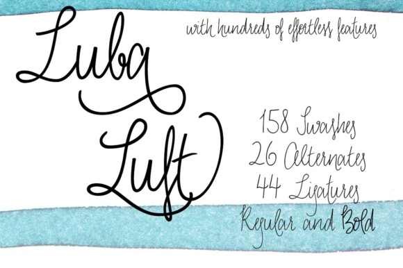 Luba Luft Bold Font