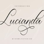 Lucianda Script Font Poster 1