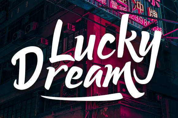 Lucky Dream Bold Font Lucky Dream Bold Font Poster 1