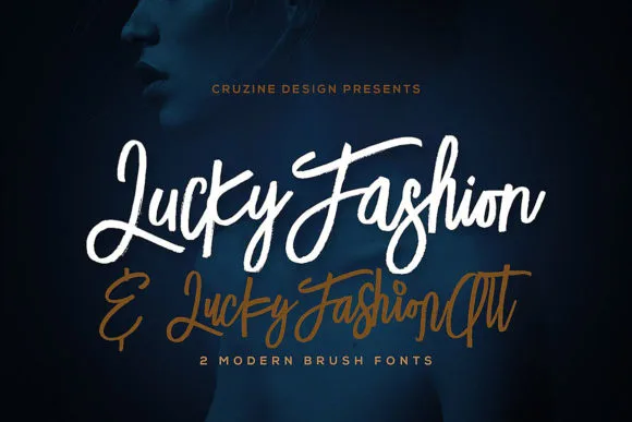 Lucky Fashion Font Lucky Fashion Font Poster 1