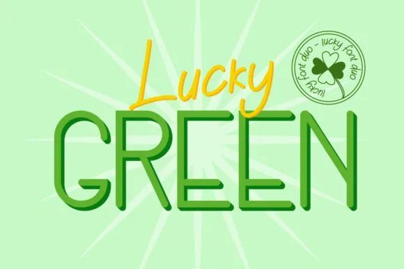 Lucky Green Duo Font Lucky Green Duo Font Poster 1