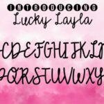 Lucky Layla Font Poster 2