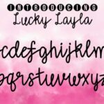 Lucky Layla Font Poster 3