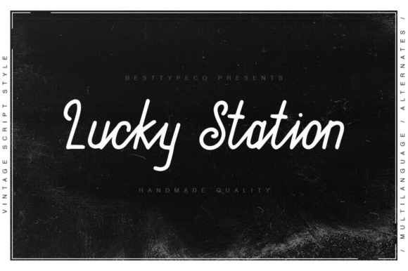 Lucky Station Font Poster 1
