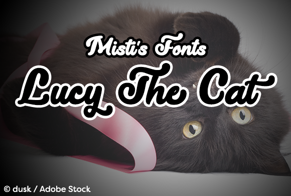 Lucy the Cat Font Poster 1