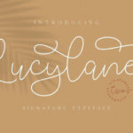 Lucylane Font Poster 1