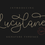 Lucylane Font Poster 2