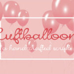 Luftballoons Font Poster 1
