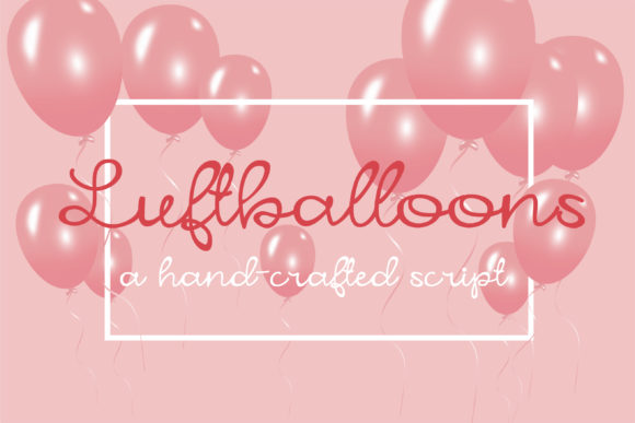 Luftballoons Font Poster 1