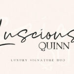 Luscious Quinn Duo Font Poster 1