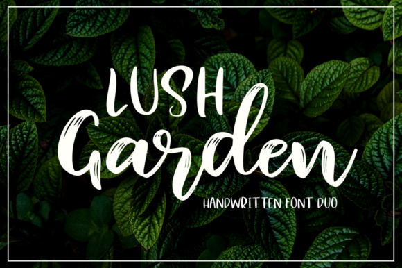 Lush Garden Duo Font Lush Garden Duo Font Poster 1