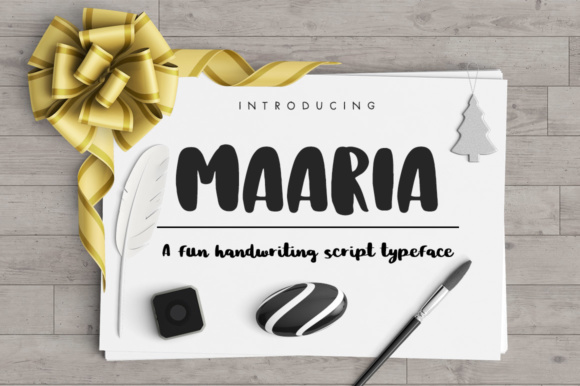 Maaria Script Font Poster 1