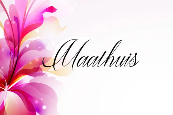 Maathuis Font Maathuis Font Poster 1
