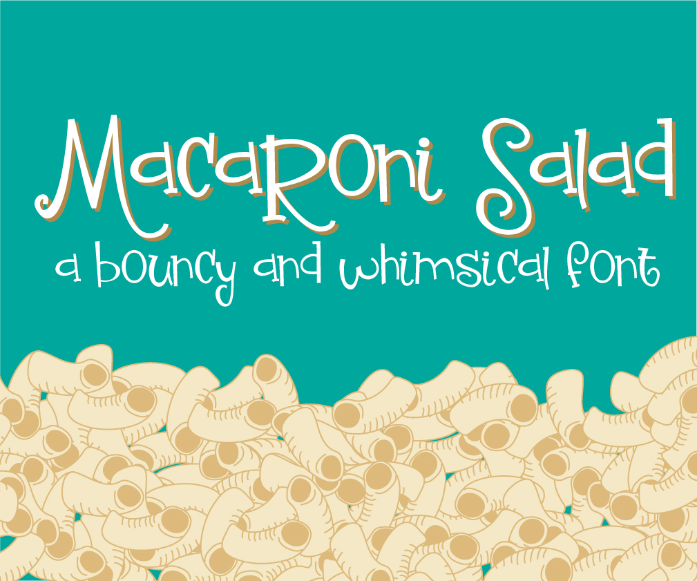 Macaroni Salad Font Poster 1