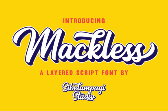 Mackless Font Poster 1