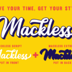 Mackless Font Poster 4