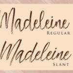 Madeleine Font Poster 2