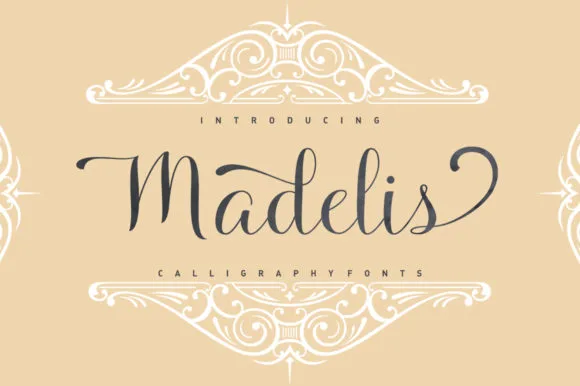 Madelis Script Font Madelis Script Font Poster 1