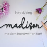 Madison Script Font Poster 1