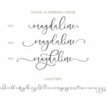 Magdaline Font Poster 11