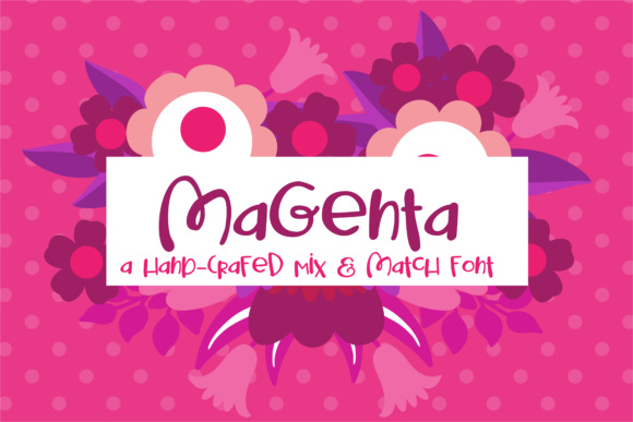 Magenta Font Poster 1