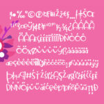 Magenta Font Poster 3