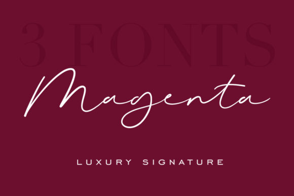 Magenta Duo Font Poster 1