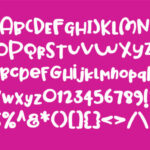 Magenta Pillow Font Poster 5