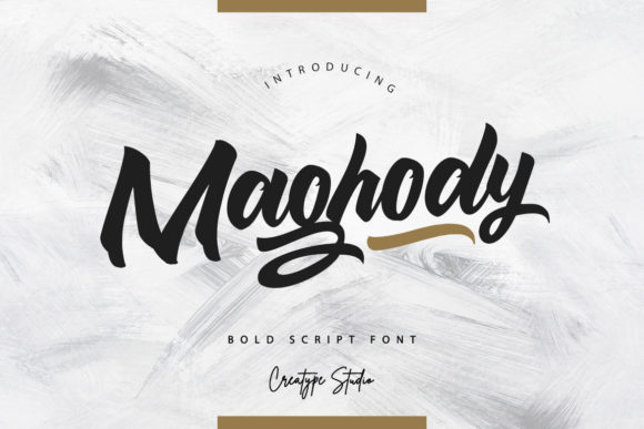 Maghody Script Font Poster 1