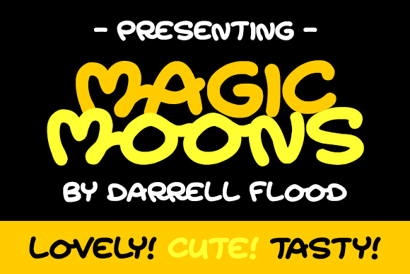 Magic Moons Font Poster 1